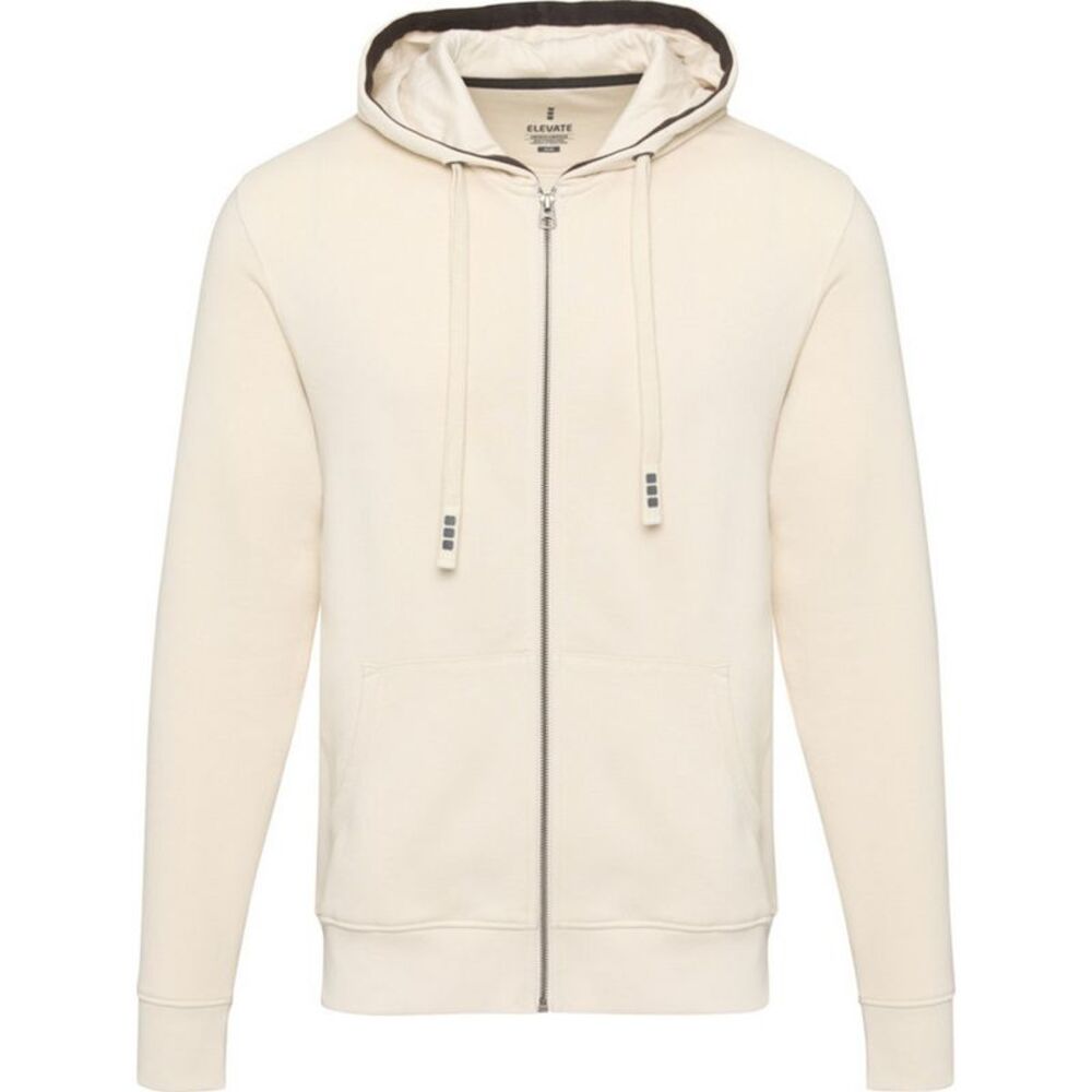 Elevate Mens Arora  Full Zip Sweater / Sandstone